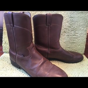 JUSTIN brown leather work boot